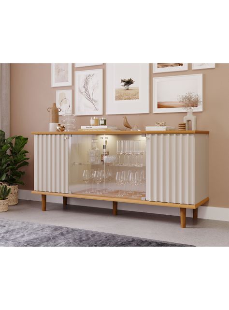 Buffet Janice Luz Led Off White Café-4