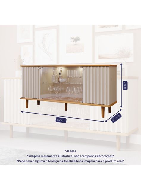 Buffet Janice Luz Led Off White Café-1