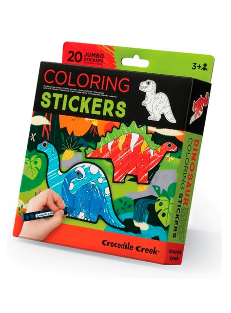 Juego Sticker para Colorear Dinosaurio-0