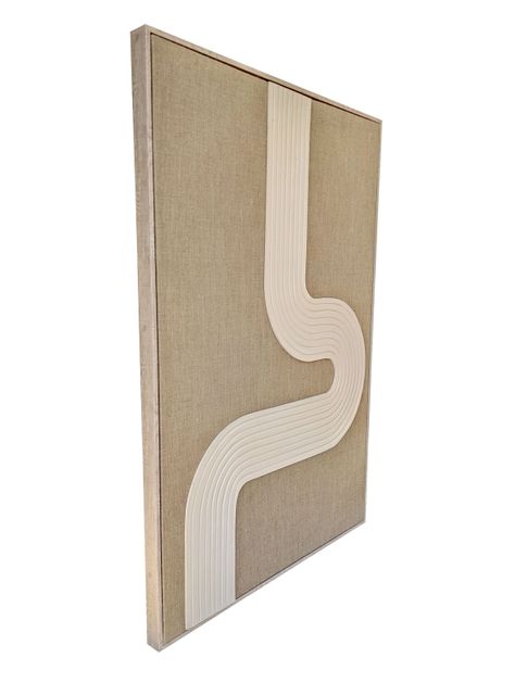 Cuadro con Marco Líneas Curvas 83x120 cm-1