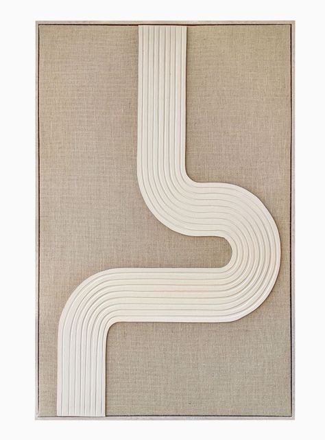 Cuadro con Marco Líneas Curvas 83x120 cm-0