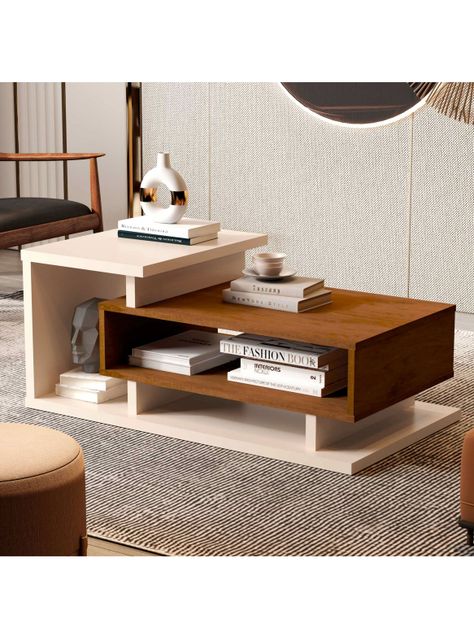 Mesa de Centro Boho Bicolor-4