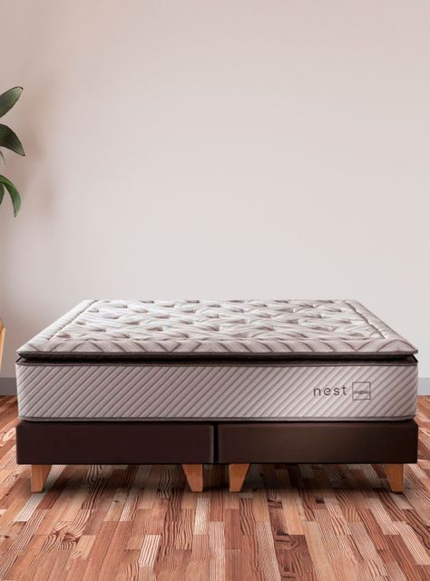 Cama Europea Nest 2 Plazas Base Dividida + Set de Muebles Ray-6