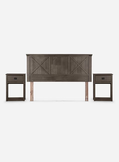 Cama Europea Nest 2 Plazas Base Dividida + Set de Muebles Ray-1
