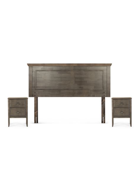 Cama Europea Nest 2 Plazas Base Dividida + Set de Muebles Anna-1