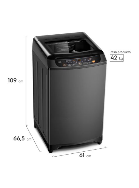 Lavadora Carga Superior 21 kg Mademsa 21 Onix-1