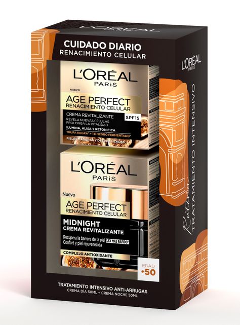 Pack Anti-Arrugas Age Perfect Renacimiento Celular Día + Noche de L'Oréal Paris-1