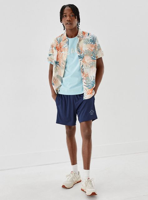 Camisa PrintTropical Button-Up Resort-1