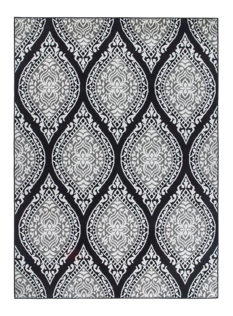 Alfombra 240 x 305 cm Kashan King Negro-0