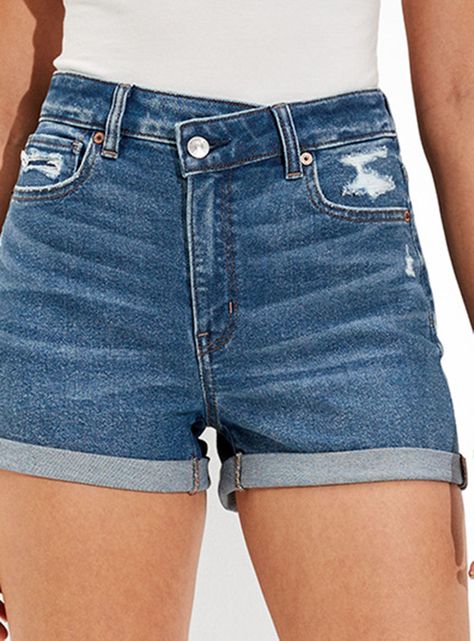 Denim Mom Short Stretch Cruzados-2