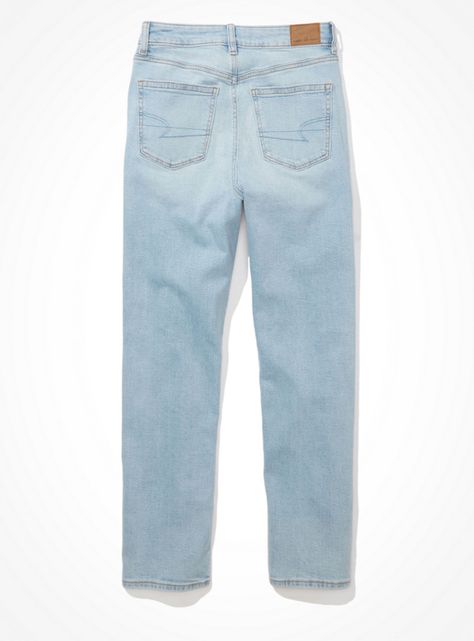 Jeans Stretch Mom Straight Jeans-4