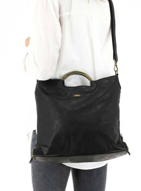Cartera Mangos Negro Humana-1
