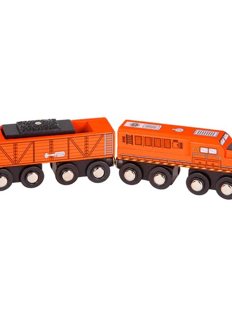 Battat Trenes y vagones de madera Caramba-2