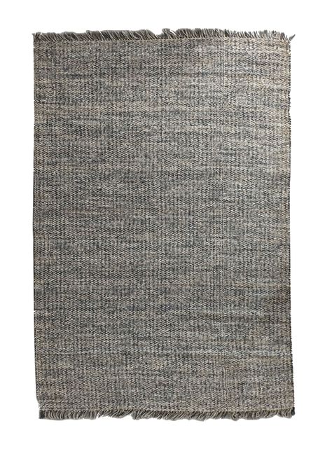 Alfombra Yute Melange 160x230 cm Negro-0