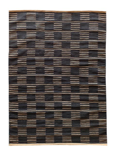 Alfombra Yute Nepal 160x230 cm Negro-0