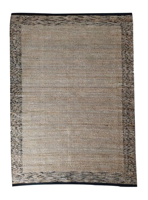 Alfombra Yute Melange 240x340 cm Beige Negro-0