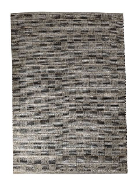 Alfombra Yute Tibet 240x340 cm Negro Beige-0