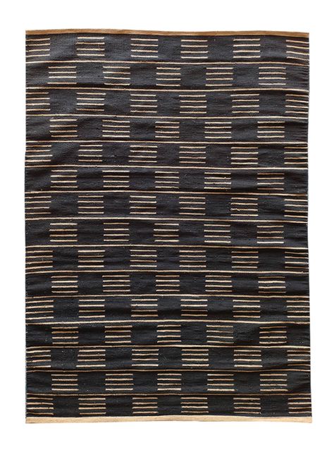 Alfombra Yute Nepal 240x340 cm Negro-0