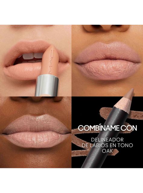 Labial M·A·CXIMAL Sleek Satin Lipstick Crème D'nude 3.5g-3