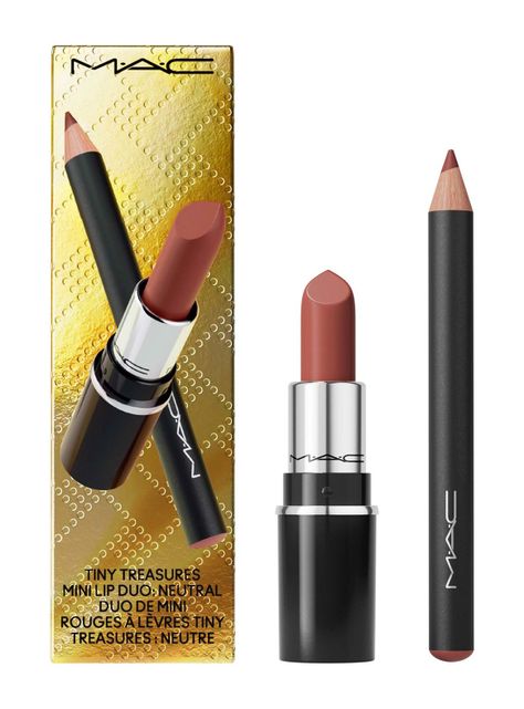 Set de Maquillaje Tiny Treasures Mini Lip Duo Neutral - Lip Pencil 1.45g + Lustreglass Mini Lipstick 1.7g-2