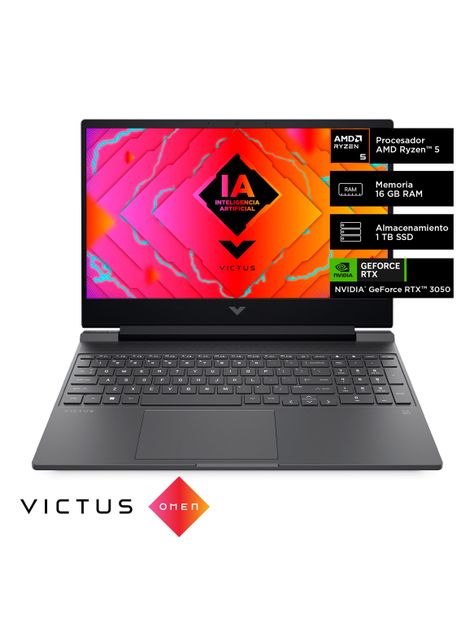 Notebook Victus Gaming 15-fb2015la AMD Ryzen 5 Serie 8000 16GB RAM 1TB SSD NVIDIA GeForce RTX 3050 15.6" FHD 144 Hz Windows 11 Home-2