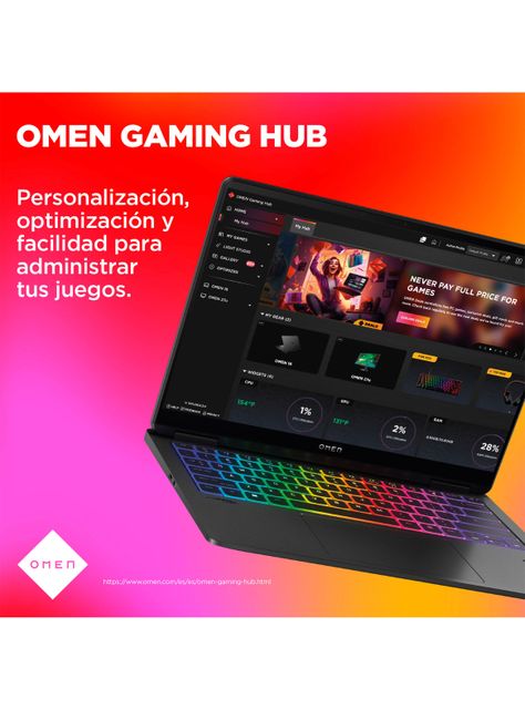 Notebook Gaming OMEN 14-fb0004la Intel Core Ultra 9 NVIDIA GeForce RTX 4070 32GB RAM 2TB SSD  14" 2.8K 120 Hz Windows 11 Home-8