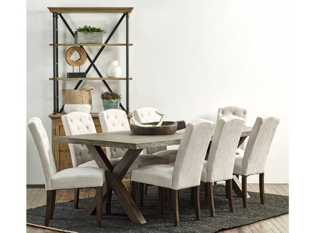 Juego de Comedor Cruzeta + 8 Sillas Beige-6