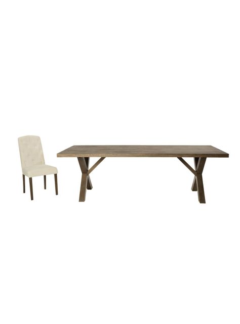 Juego de Comedor Cruzeta + 8 Sillas Beige-3
