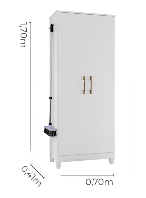 Clóset Multiuso Jade 2 Puertas Blanco-1