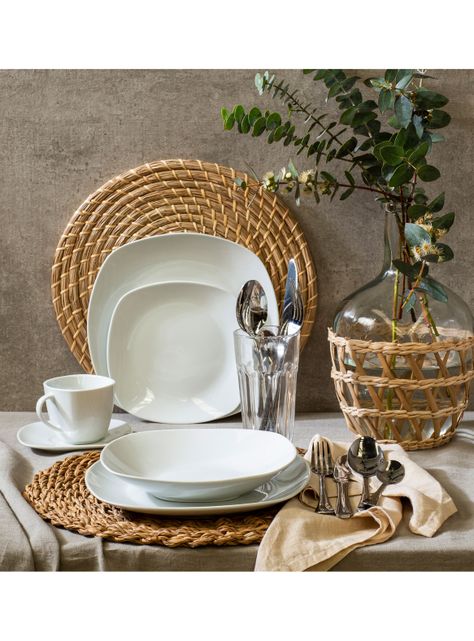Set Vajilla 60 Piezas White Porcelana-4