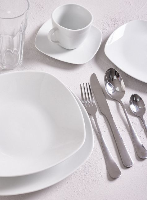 Set Vajilla 60 Piezas White Porcelana-2