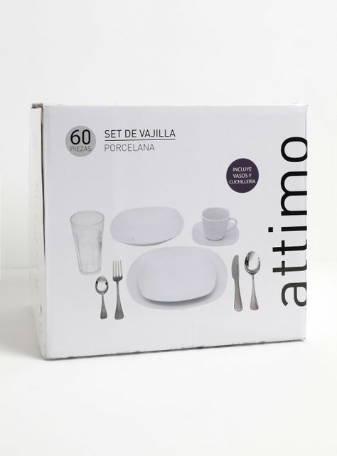 Set Vajilla 60 Piezas White Porcelana-3