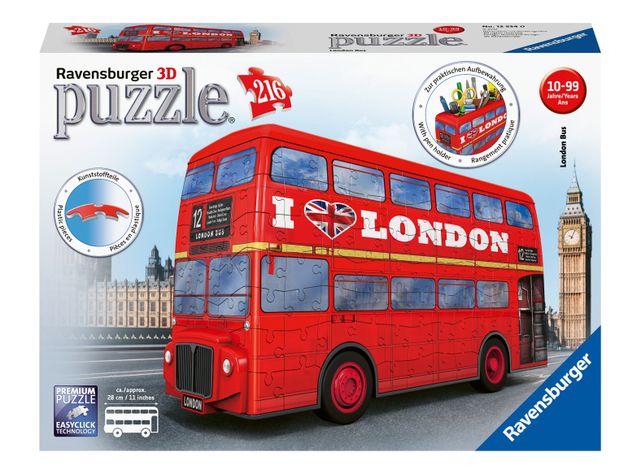 Ravensburger Puzzle 3D Bus Londres Caramba-0