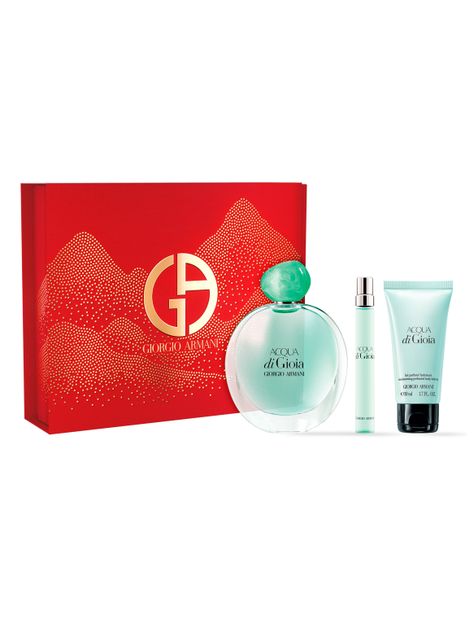 Set Perfume Acqua Di Gioia EDP Mujer 100ml + 10ml + Loción 50ml Giorgio Armani-1