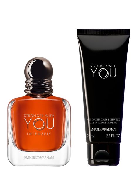Set Perfume Stronger With You Intensely EDP Hombre 50ml + Gel de Ducha 75ml Giorgio Armani-0