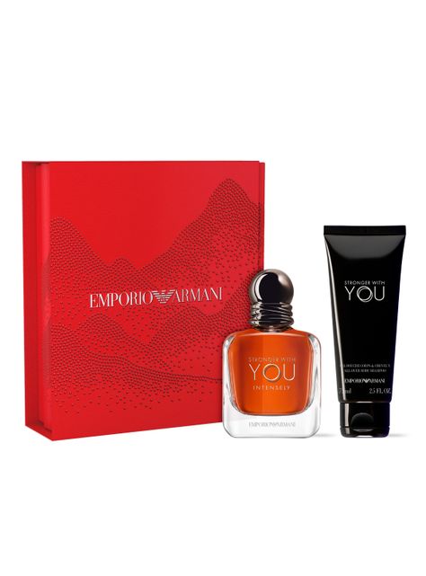 Set Perfume Stronger With You Intensely EDP Hombre 50ml + Gel de Ducha 75ml Giorgio Armani-1