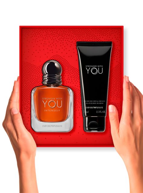 Set Perfume Stronger With You Intensely EDP Hombre 50ml + Gel de Ducha 75ml Giorgio Armani-2