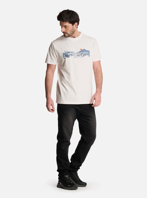 Polera Logo Front Print T-Shirt-4