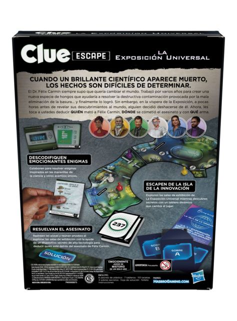 Juego de Mesa Clue Escape La Exposición Universal-1