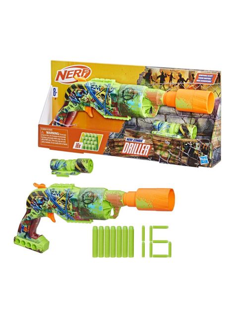 Lanzador Nerf Zombie Driller-2