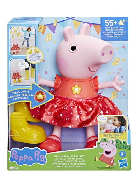 Muñeca Peppa Pig Diversión en los Charcos-0