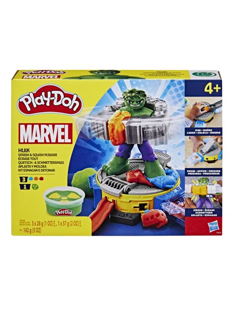 Masas y Plastilinas Marvel Hulk Aplasta y Moldea-0