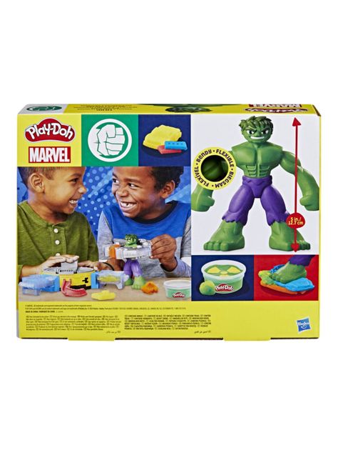 Masas y Plastilinas Marvel Hulk Aplasta y Moldea-1