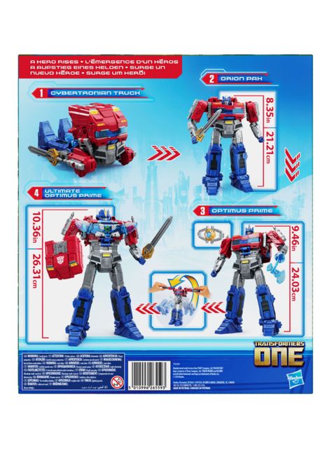 Figura de Acción One Power Flip Optimus Prime Orion Pax-1