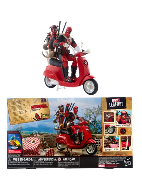 Figura de Acción Deadpool con Motoneta-5