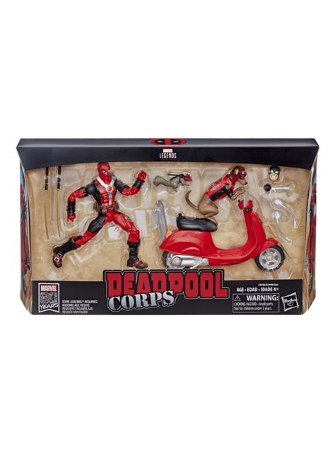 Figura de Acción Deadpool con Motoneta-4