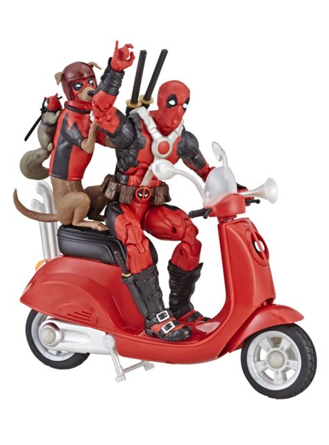 Figura de Acción Deadpool con Motoneta-0