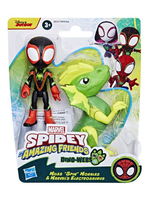 Figura de Acción Miles Spin Morales + Electrosaurus-0