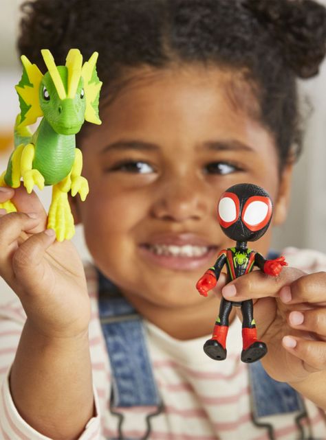 Figura de Acción Miles Spin Morales + Electrosaurus-5