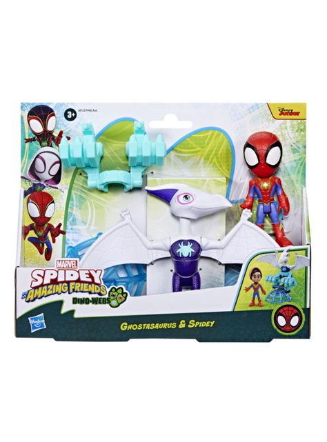 Figura de Acción Dino-Webs Ghostasaurus y Spidey-0